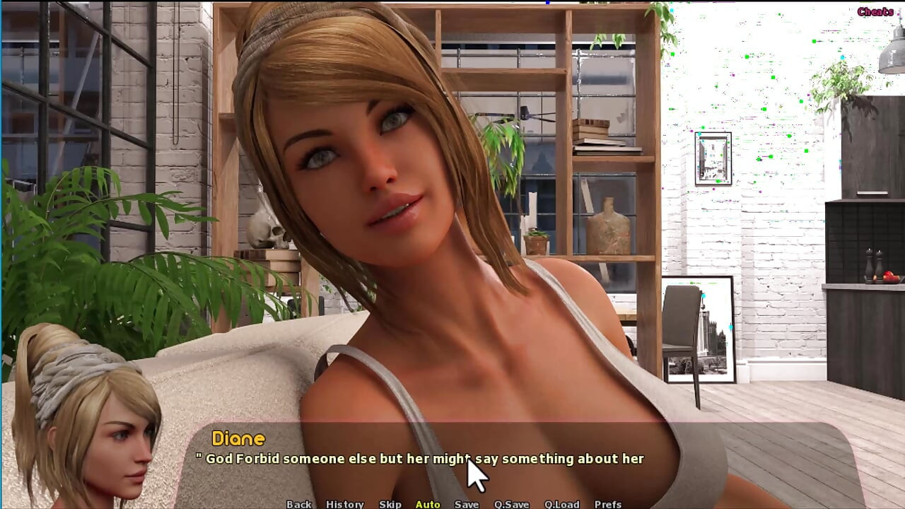 Haley Story # 7 - Haley kon niet nee zeggen tegen de lul in bed ... Diane neukte Johannes in de woonkamer