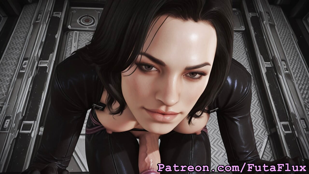 Futanari Miranda Lawson - Masturbando, Gozadas, Selfsucking, mais!