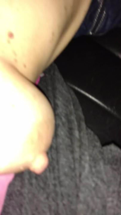 Wife tits limo