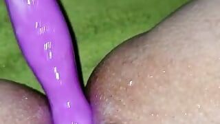 Testing new toy anal & vaginal