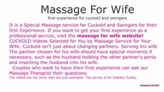 Massage pour femme - première expérience pour cocu et échangistes