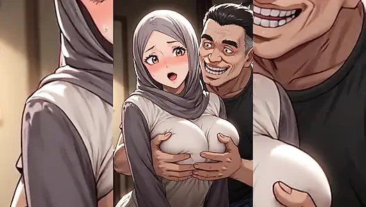 Hijabi Muslim Babes Degraded & Ravaged by Ugly Fat Dirty Old Men – Squeezed, Kissed, Fucked Hard Part 2