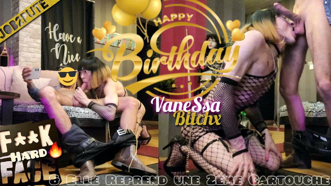 そして彼女はカートリッジを手に取ります。誕生日ぶっかけ。Part2 ヴァネサビッチックス Pctrvprod91