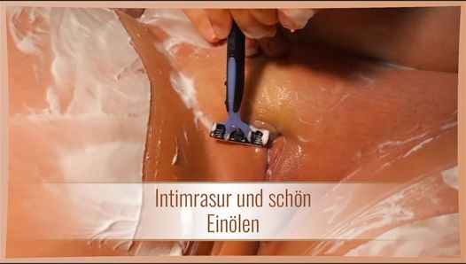 Intimrasur und schön Einölen