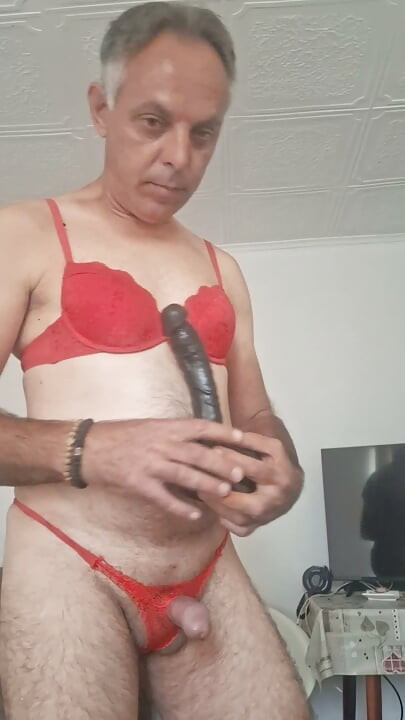 A bisexual guy wants to ride your cock all the way to the balls, if your cock is as big as this one.