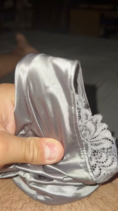 Silver soiled nurse panties
