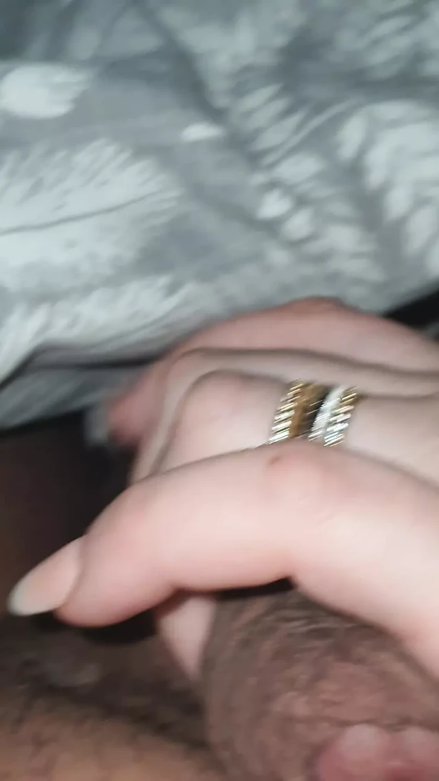 Step mom is going to handjob step son dick making him hard