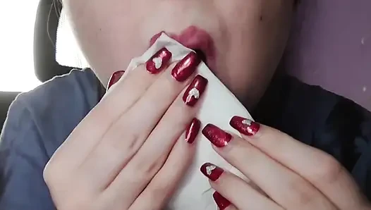 Fetish bibir dan lipstik