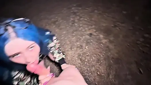 I Suck Him in the Forest and He Cums on My Glasses