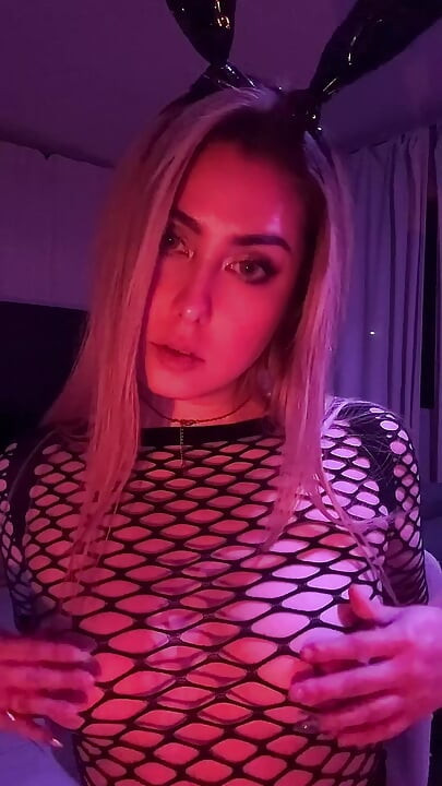 Touching my, I get my nipples hard