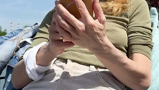 Everyone was looking at my sexy nipples wearing a see through shirt in public beach bar