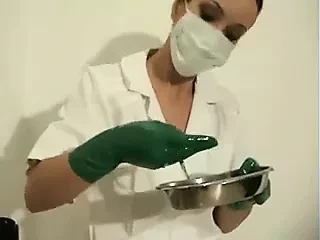 Nurse Takes A Semen Sample