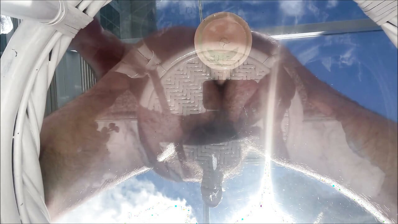 Hunk Stepdaddy Bear Naked Sunbathing in the Veranda 3