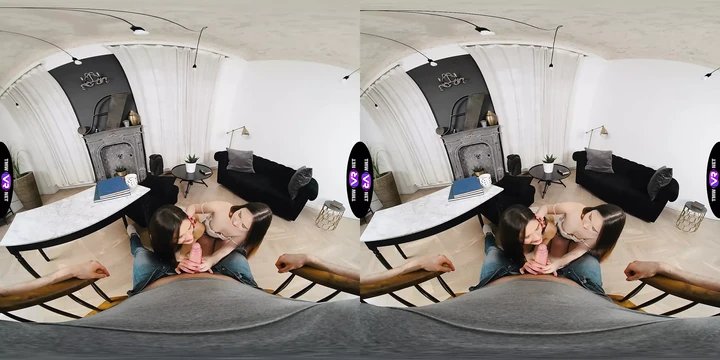 TmwVRnet - Jadilica & Vivien Doll - Trio orgasms on the floor