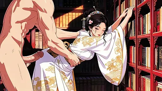 Japanese Showa style, beautiful young woman, exquisite painting style. Hope you will like it. The first episode, AI-generated