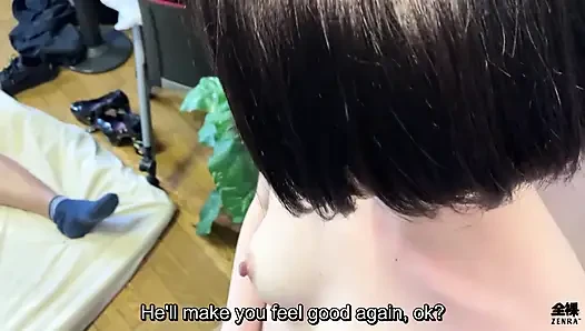 Pacar jepang dengan berbulu lagi asik sama pacarnya