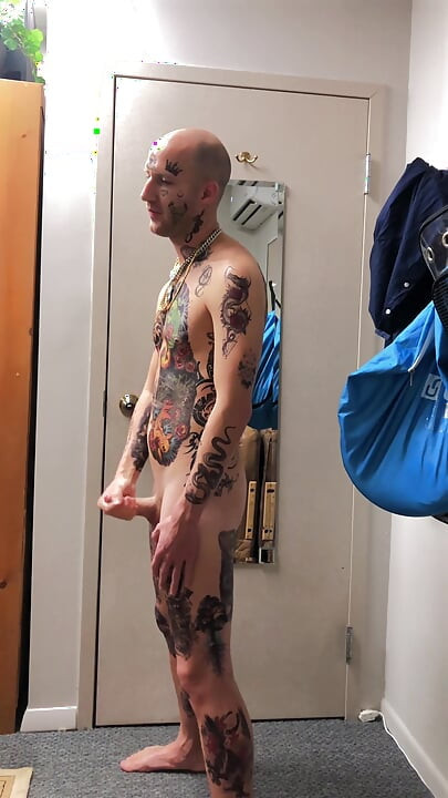 Tatted Twink Masturbation Solo