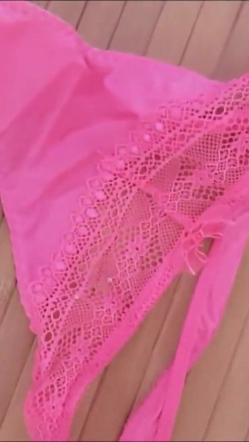 Memorable moment from "Cumpilation on Sabrinas tiny strings and big Toys with a lot of cum"