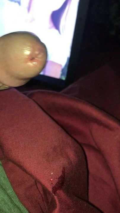 Teasing my cock and Oksana