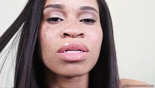 Dick Melting Lips- Ebony Domme Goddess Rosie Reed