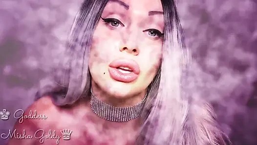 ASMR и зрительный контакт! Загипнотизирована и не разрешается кончить!