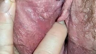 Gushing pussy being fingered