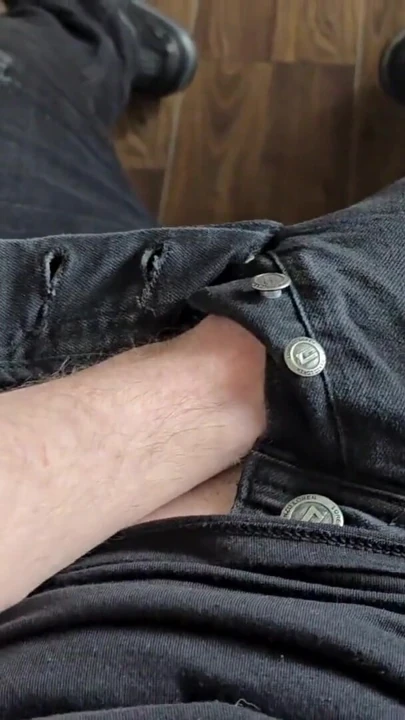Muscular German Daddy with Twitching Hard Cock in Tight Jeans - PhantomGentX | Clip 1