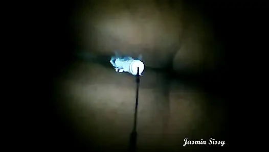 Jasmin Shemale Femboy Tgirl Transqueen Enjoy Anal Masturbation and Playing with Homemade Dildo Plug