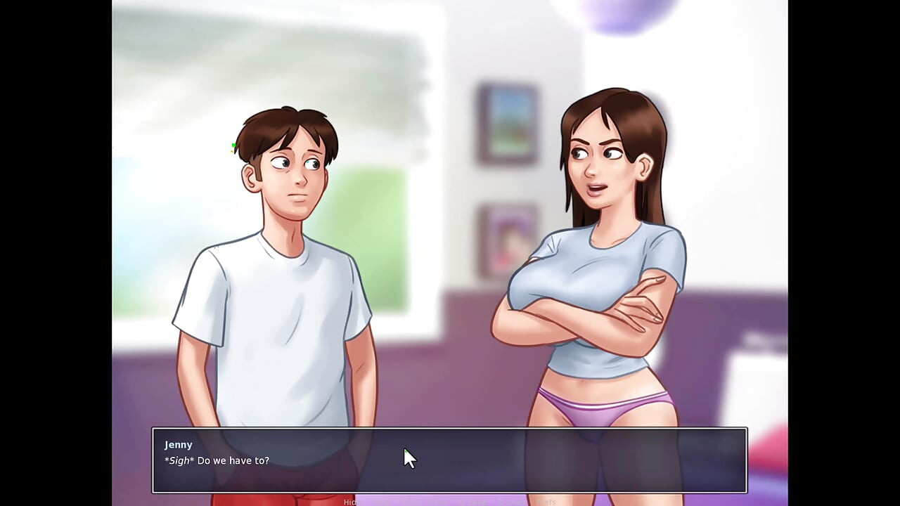 Summertime saga: Jenny is now hooked on my dick she comes anytime to ride me