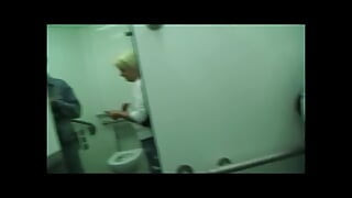 Blonde Takes Two Loads in a Toilet