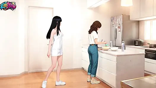 I Fucked My Girlfriend's Stepsister (19) While She Was Watching Hentai Anime