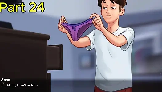 Summertime Saga Part 24 By DarkCookie - Pervert Loves Jerking Off To His MILF Landlady's Panties She Caught Him