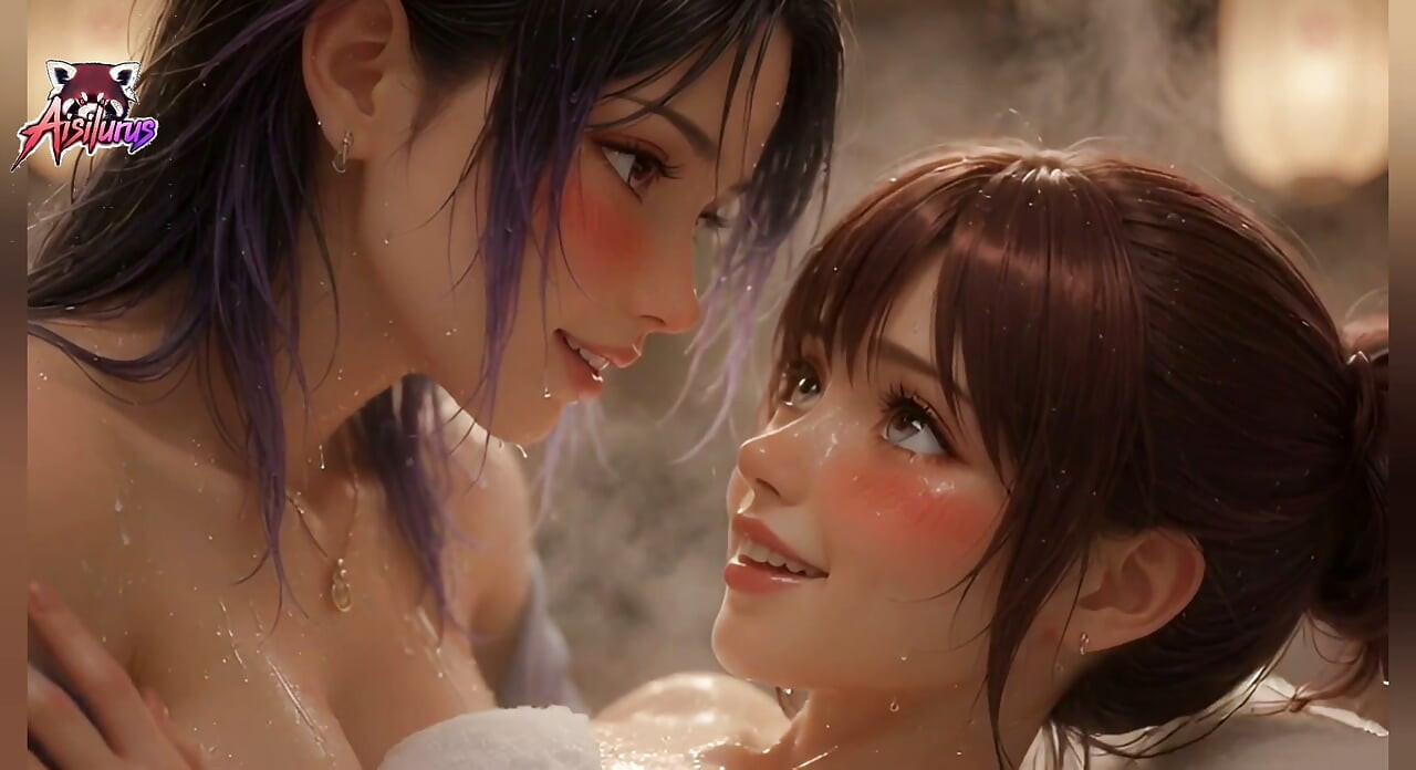 Sensual Onsen Night – Breast Caress & Neck Licking