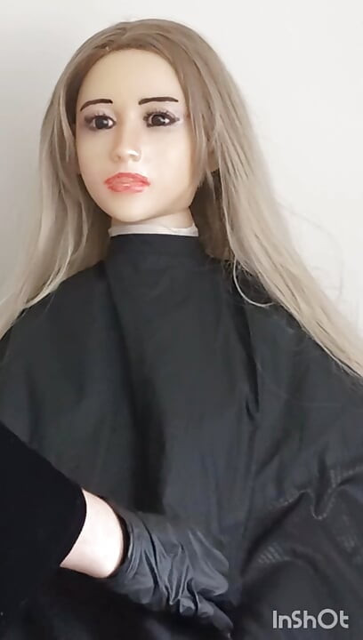 Azijska tpe seks lutka za sve namjene modeliranje frizerskog ogrtača gola