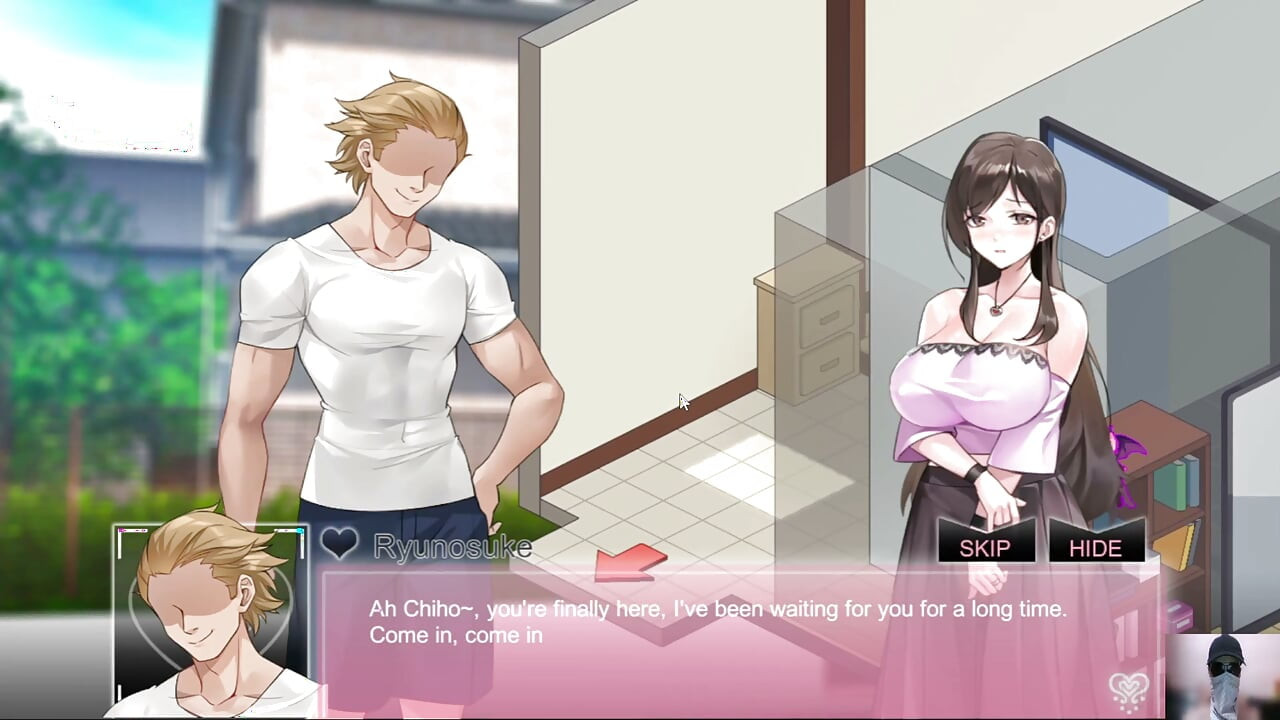 Ntraholic gameplay! Ep-2! The cute wife cheats on her husband with me while he is there!