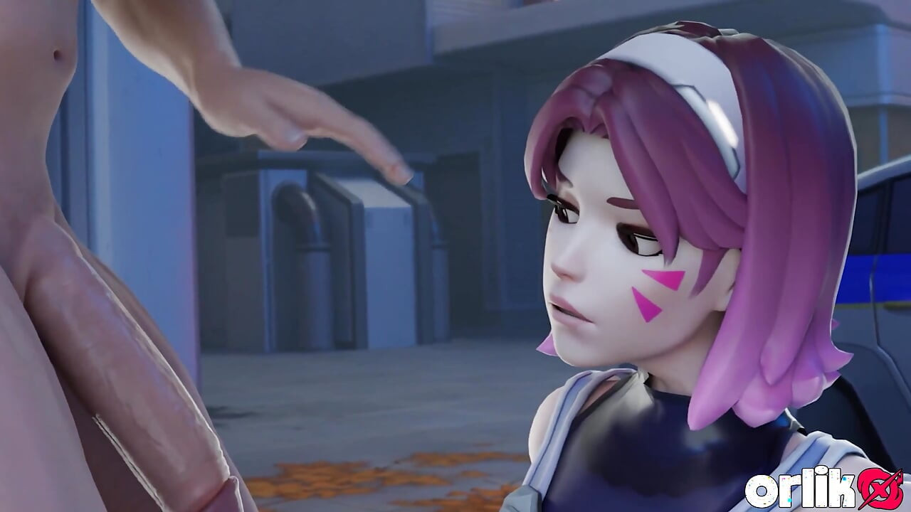 עלייתה של כוכבת פופסטאר חדשה - D.Va אנימציית פורנו תלת מימדית