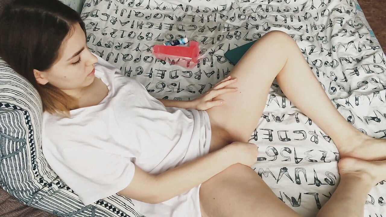 She Was Bored Playing Pubg and She Is Started Playing with Dildo - Moans!