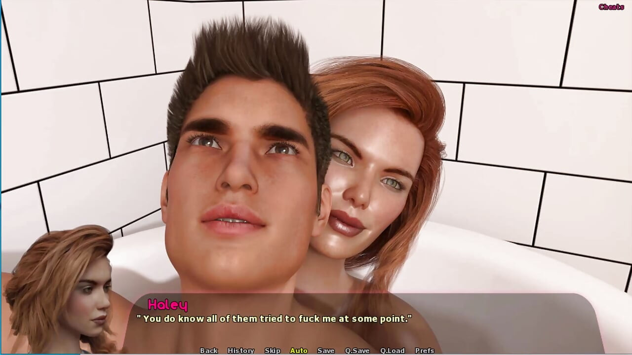 Haley Story #11 - Haley gave johannes a foot job in the bath...Diane and Johannes had a moment.