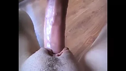 Couple fucking, close-up, big cock and lips that grip