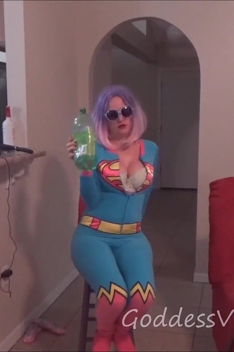 Super Girl Burps and Chugs
