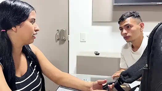 Unknown guy fucks Latin woman of scarce resources who has no way to pay for a dome, hard sex