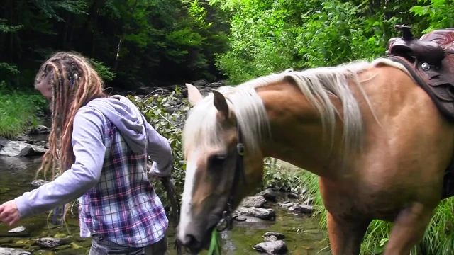 Hot MILF Gets Fucked in the Forest by the River!