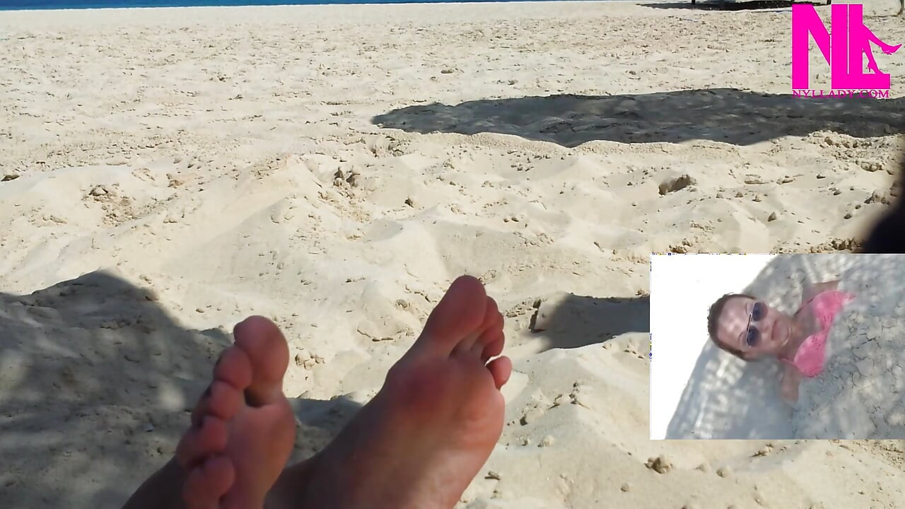 Me Being Tickled on My Feet on the Beach