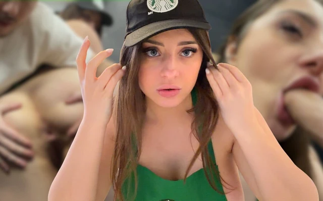 Facefucking, Deep Throat, Pussy Licking and Rough Sex with the Big Ass Barista and Her Big Boobs - Luna Doll