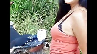 Sister-in-law in the Bush Lets Herself Be Recorded Pissing and Ends up Giving Me Her Tight Ass