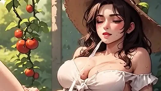 Waifu Garden Lady POV – Panties Aside Penetration & Bench Close-Up Fucking (Preview)