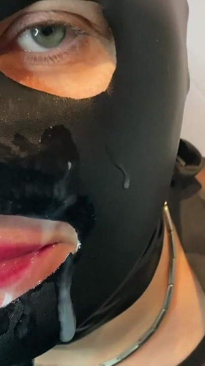Must-share moment from "Black and White Fetish Pissing, Masturbation and Facial"