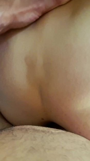 My stepson gaped me and cum on my ass - POV anal