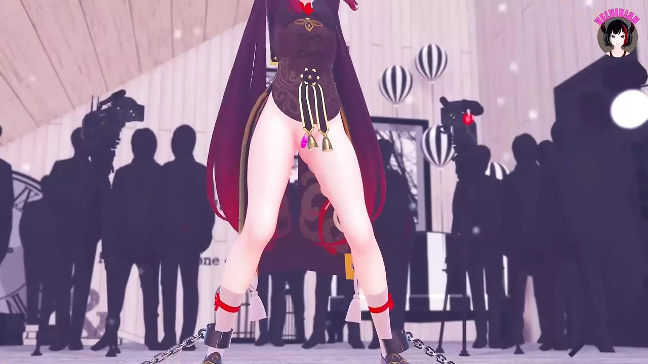 Genshin Impact - Hu Tao - Dancing + Dildo Training (3D HENTAI)
