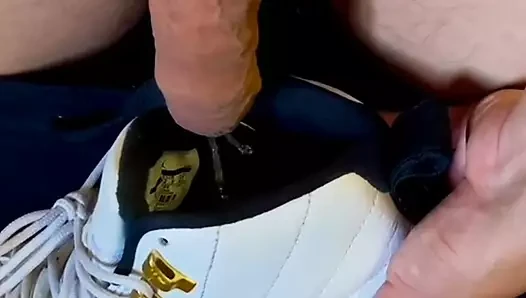 piss in air jordan sneakers